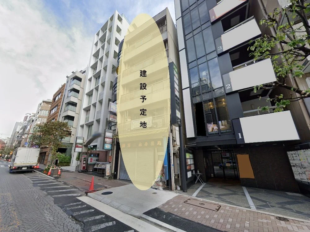 麻布十番のスケルトン物件の外観