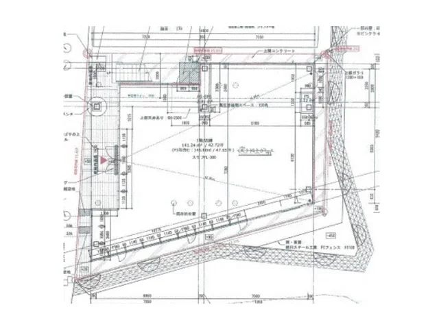 鎌倉のスケルトン物件の平面図
