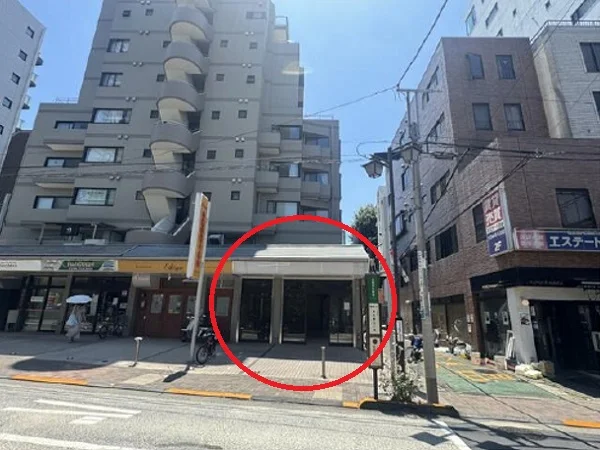 白金高輪のスケルトン物件の外観