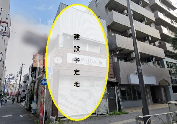 貸店舗(スケルトン)の外観