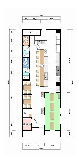 坂戸の居酒屋居抜きの平面図