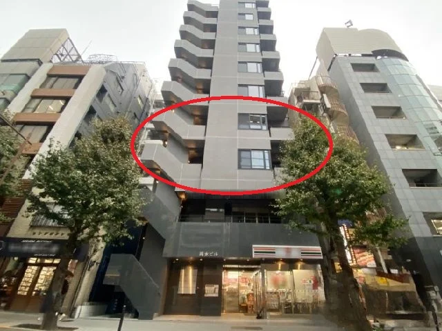 貸店舗(スケルトン)の外観