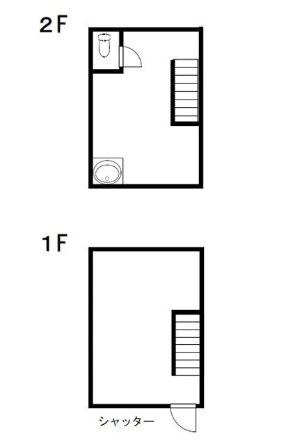 渋谷のスケルトン店舗物件の平面図