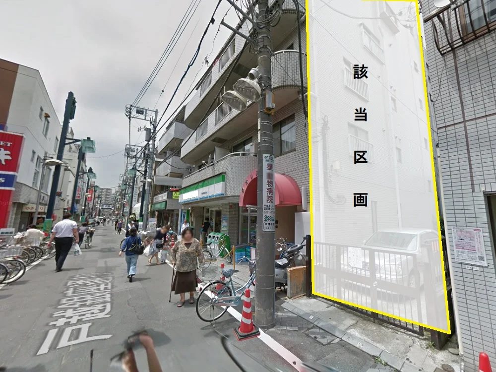 貸店舗(スケルトン)の外観