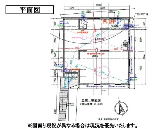 戸越銀座のスケルトン店舗物件の平面図