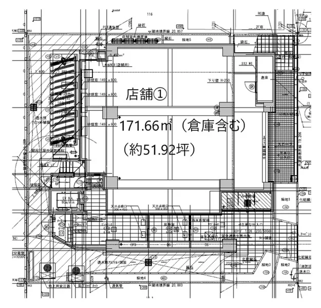 新松戸のスケルトン物件の平面図