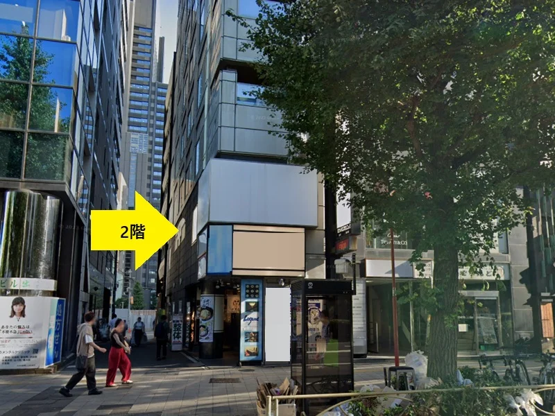 新宿の事務所仕様店舗物件の外観