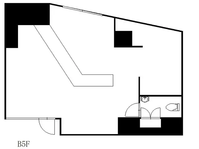 大泉学園の居抜き店舗の平面図