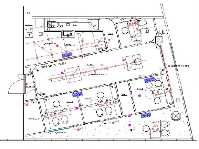 千葉中央のスケルトン店舗物件の平面図