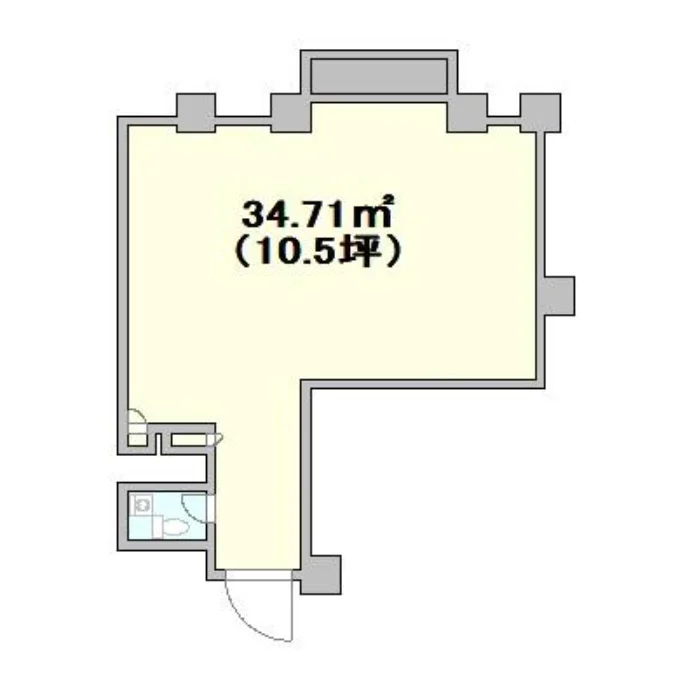 六本木の居抜き店舗の平面図