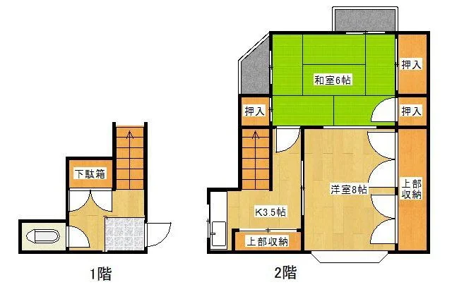 武蔵新田の居抜き店舗の平面図