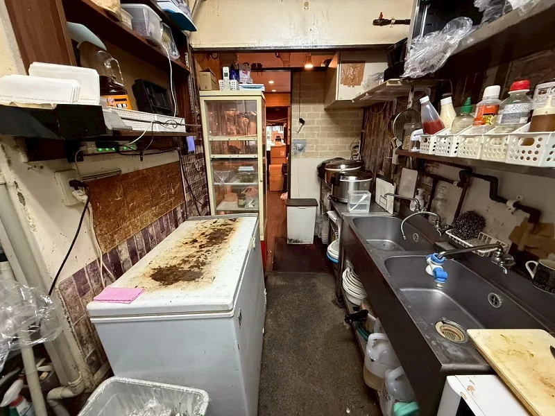 旗の台の居抜き店舗の厨房