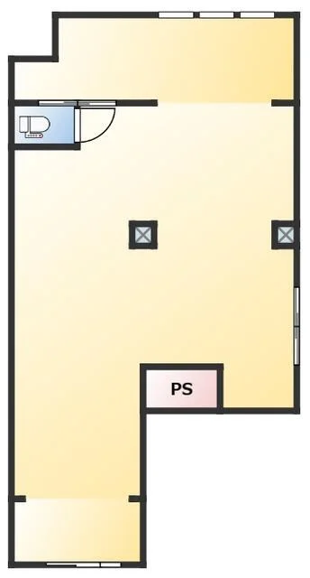 新八柱のスナック・パブ居抜きの平面図