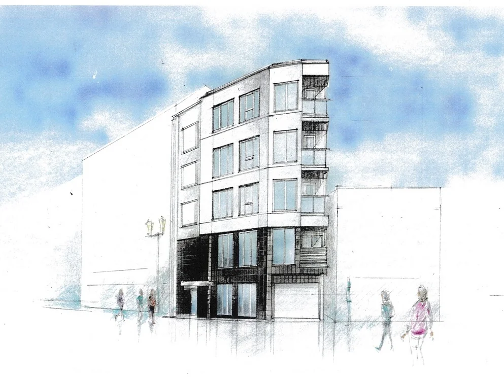 中野のスケルトン店舗物件の外観