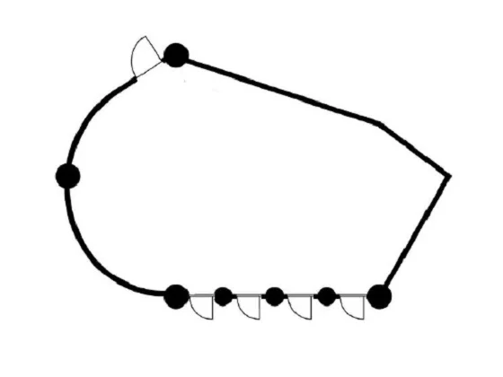 藤が丘の事務所仕様物件の平面図
