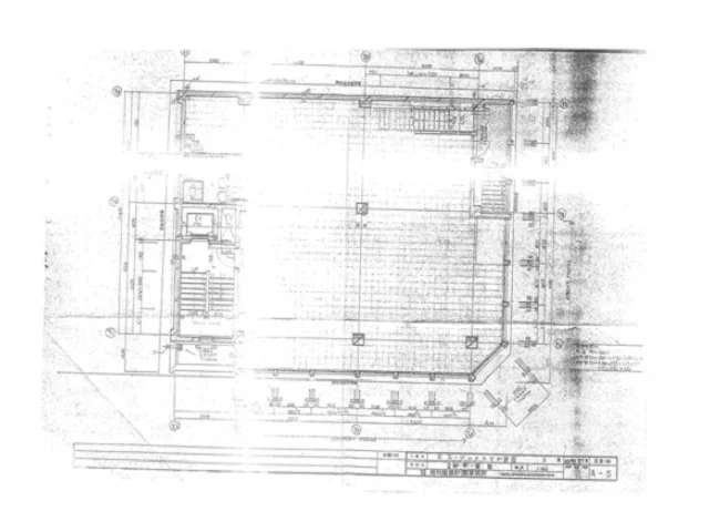 貸店舗(スケルトン)の平面図