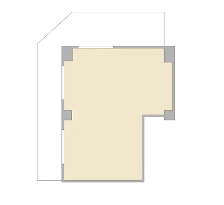 貸店舗(スケルトン)の平面図