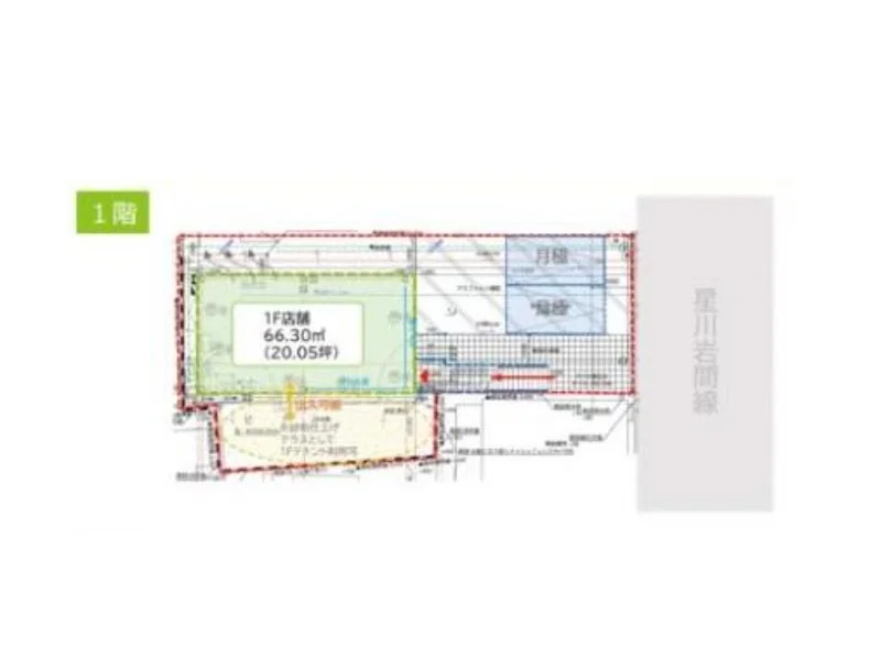 星川のスケルトン物件の平面図