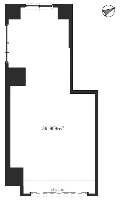 赤羽岩淵のスケルトン物件の平面図