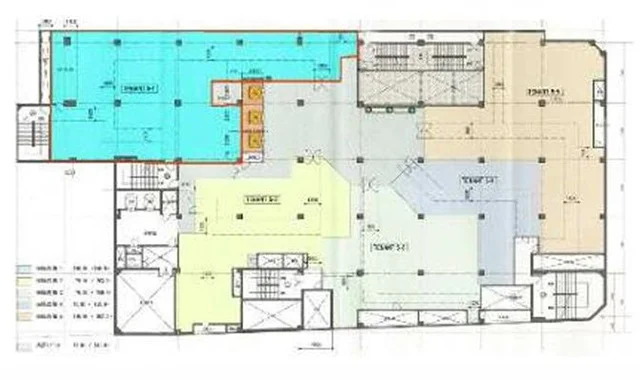 医院の居抜き物件の平面図