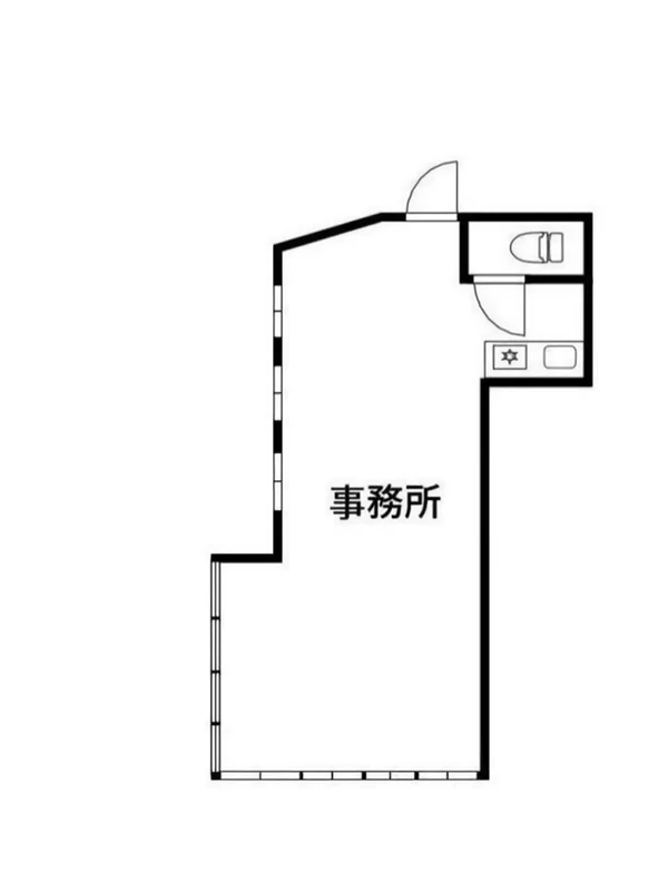 小岩の居抜き店舗の平面図