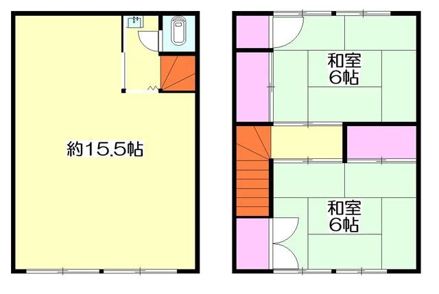 西新井のスケルトン物件の平面図