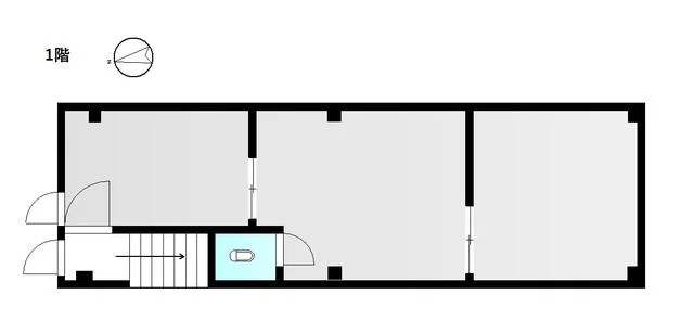 貸店舗(事務所仕様)の平面図