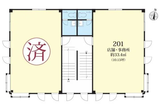 BAR・ショットバーの居抜き物件の平面図