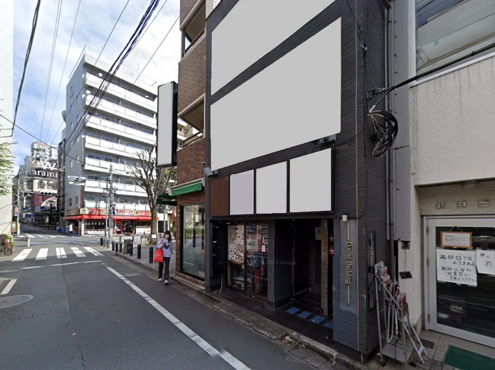新宿の居抜き店舗の外観