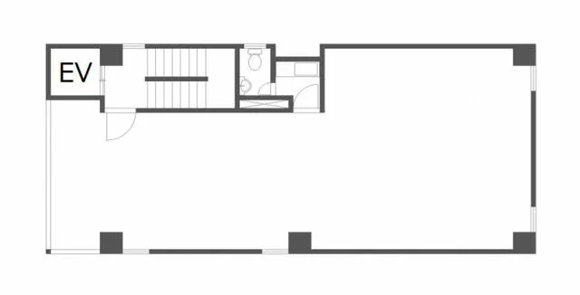 渋谷のエステ居抜きの平面図