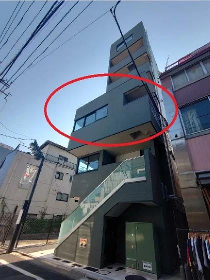 下北沢の事務所仕様店舗物件の外観