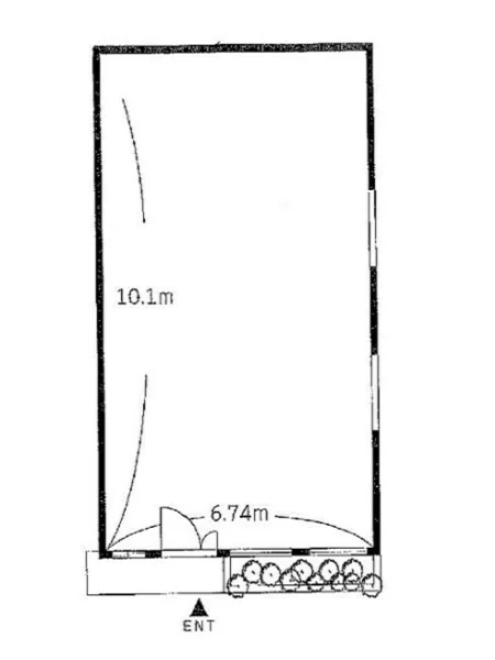 荻窪のスケルトン物件の平面図
