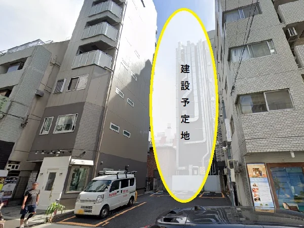 麻布十番のスケルトン物件の外観