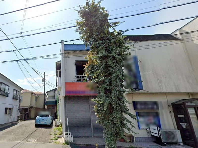 上北台のスケルトン店舗物件の外観