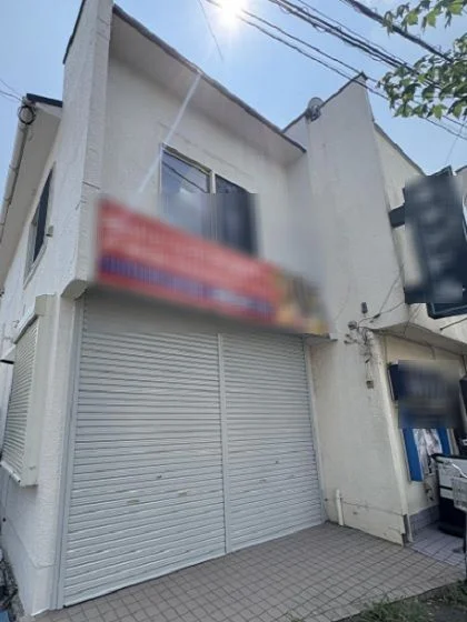 上北台のスケルトン店舗物件の外観