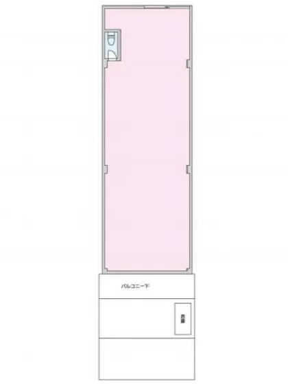 生麦のスケルトン店舗物件の平面図
