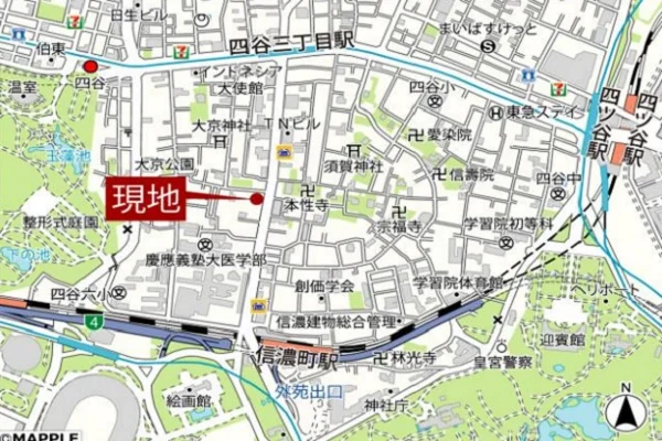貸店舗(スケルトン)の地図