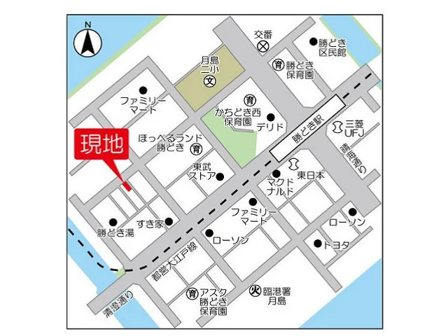 貸店舗(スケルトン)の地図