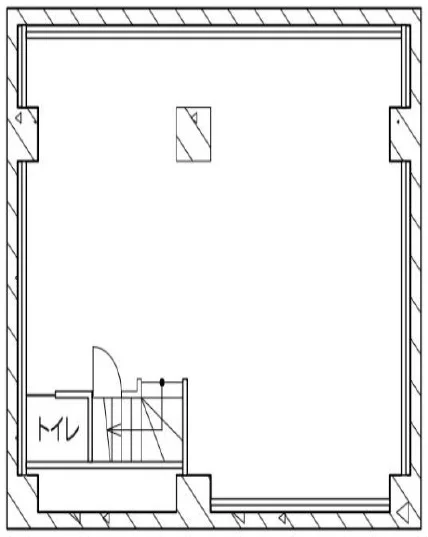 貸店舗(事務所仕様)の平面図