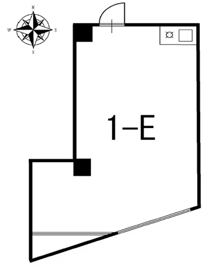 阿佐ケ谷の居抜き店舗の平面図