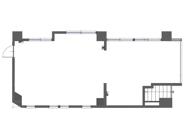四谷三丁目のスケルトン物件の平面図