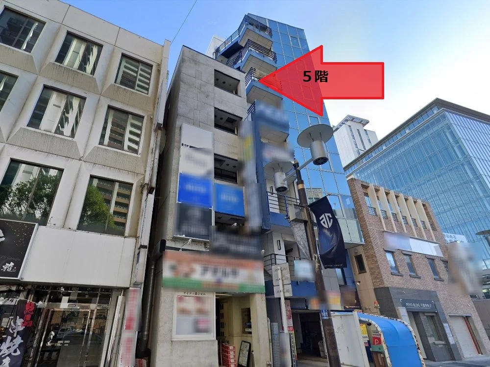 千葉の事務所仕様店舗物件の外観