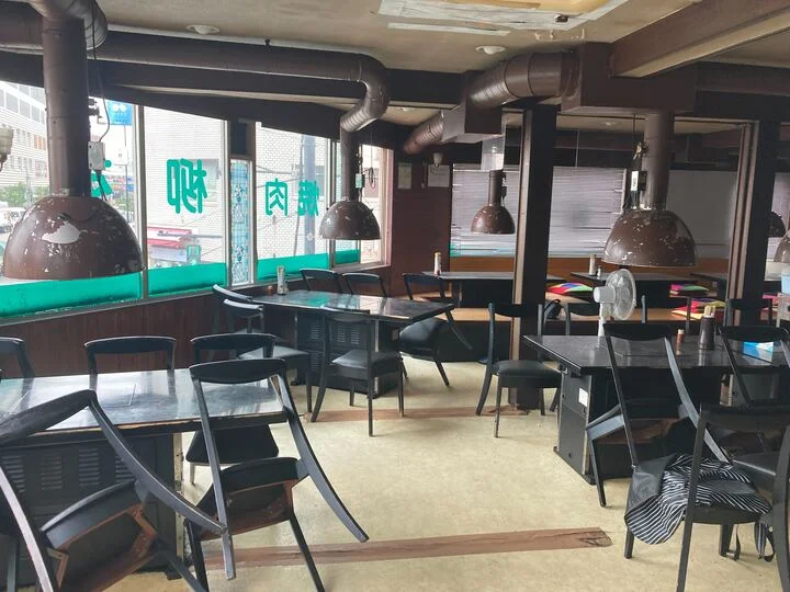 南千住の焼肉屋居抜きの内装