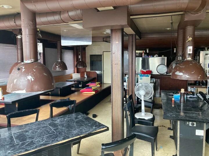 焼肉屋の居抜き物件の内装
