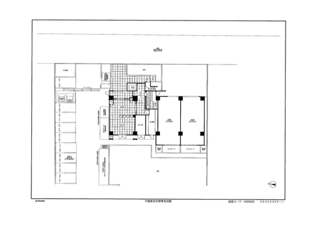 貸店舗(スケルトン)の平面図