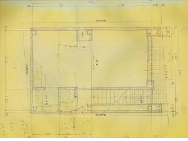 池袋のスケルトン店舗物件の平面図