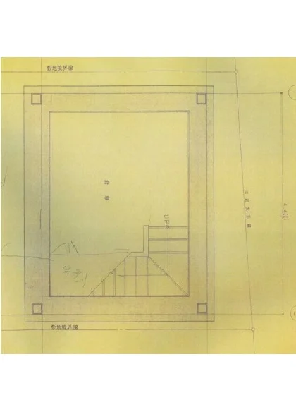池袋のスケルトン店舗物件の平面図