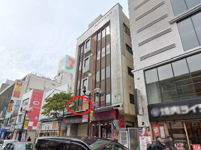 貸店舗(スケルトン)の外観