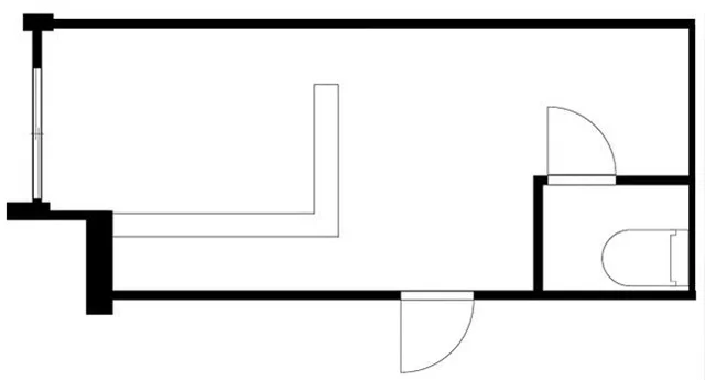 大森町のダイニングバー居抜きの平面図