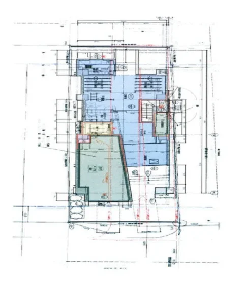 貸店舗(スケルトン)の平面図